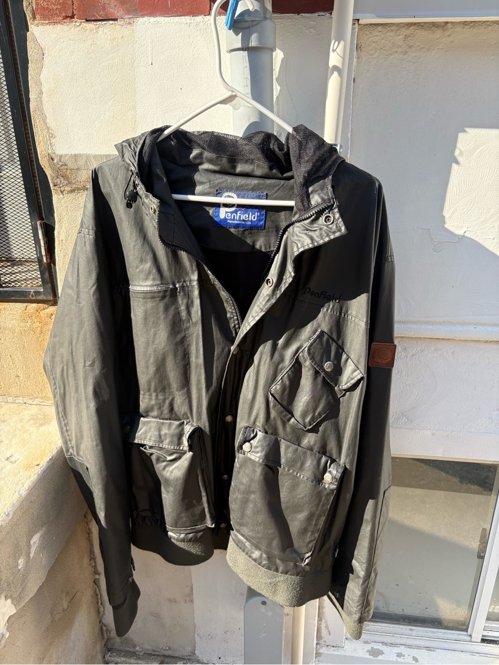 Penfield Black Men's Hooded Field Jacket